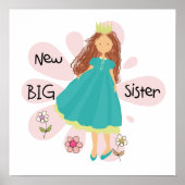 Princess Big Sister Brown Hair Poster (Voorkant)