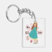 Princess Big Sister Brown Hair Sleutelhanger (Voorkant Links)
