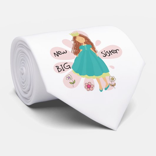 Princess Big Sister Brown Hair Stropdas (Opgerold)