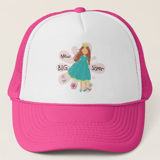 Princess Big Sister Brown Hair Trucker Pet (Voorkant)