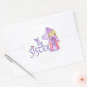 Princess Big Sister Ronde Sticker (Envelop)