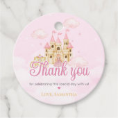 Princess Birthday Bedankjes Labels (Voorkant)
