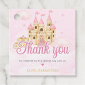 Princess Birthday Bedankjes Labels (Voorkant)