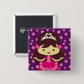 Princess Birthday Button (Voorkant /achterkant)