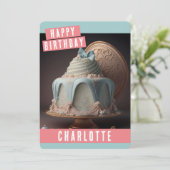 Princess Birthday Card Feestdagenkaart (Staand voorkant)