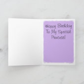 Princess Birthday Card Kaart (Binnen)