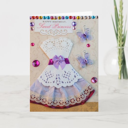 Princess Birthday Card Kaart (Voorkant)