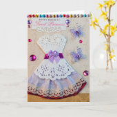 Princess Birthday Card Kaart (Gele Bloem)