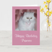 Princess Birthday Card Kaart (Gele Bloem)