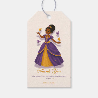 Princess Birthday Favor Tag Cadeaulabel