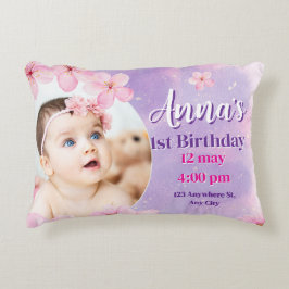 Princess birthday Foam Board Accent Kussen