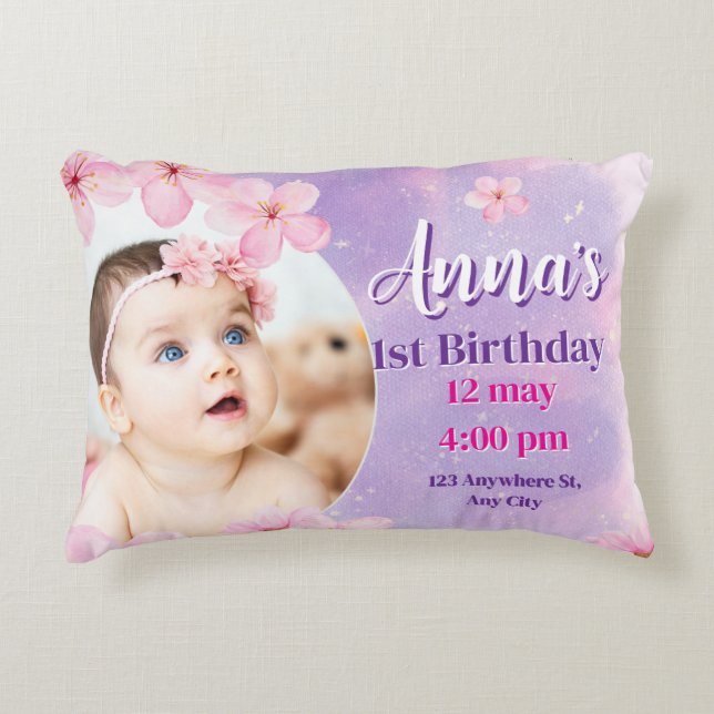 Princess birthday Foam Board Accent Kussen (Voorkant)