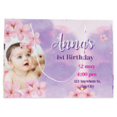 Princess birthday Foam Board Groot Cadeauzakje (Achterkant)