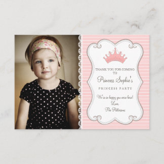 Princess Birthday Foto - Dank u wel Bedankkaart