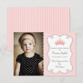 Princess Birthday Foto - Dank u wel Bedankkaart (Voorkant / Achterkant)