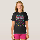 Princess Birthday Girl Crown Number T-shirt (Voorkant volledig)