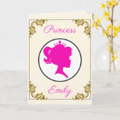 Princess Birthday her Royal Highness Name & Age Kaart (Gele Bloem)