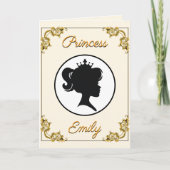 Princess Birthday her Royal Highness Name & Age Kaart (Voorkant)