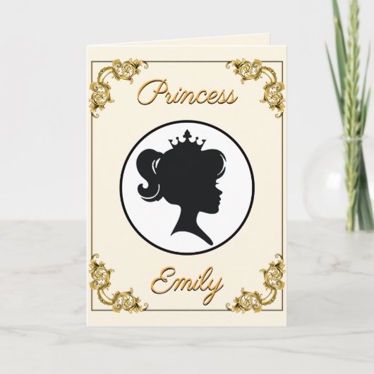Princess Birthday her Royal Highness Name & Age Kaart (Voorkant)