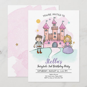 Princess Birthday Invitation Knafairytale Kaart