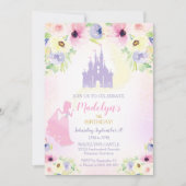 Princess Birthday Invitation Princess Castle Kaart (Voorkant)