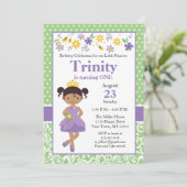 Princess Birthday Invitation, princess party Invit Kaart (Staand voorkant)