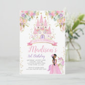 Princess Birthday Kaart (Staand voorkant)