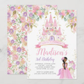 Princess Birthday Kaart (Voorkant / Achterkant)