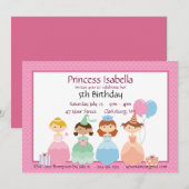 Princess Birthday Kaart (Voorkant / Achterkant)