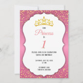 Princess Birthday Kaart (Voorkant)