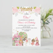 Princess Birthday Kaart (Staand voorkant)