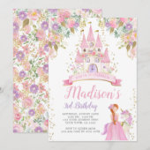 Princess Birthday Kaart (Voorkant / Achterkant)