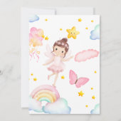 Princess Birthday Kaart – Vlindervleugels & Sterre (Achterkant)