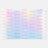 Princess Birthday Kinder Inpakpapier Vel (Voorkant 3)