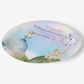 Princess Birthday Kinder Papieren Bordje (Gekanteld)