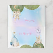 Princess Birthday Kinder Plaatskaartje (Buitenkant ongevouwen)