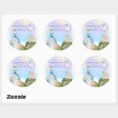 Princess Birthday Kinder Ronde Sticker (Vel)