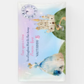 Princess Birthday Kinder Spandoek (Verticaal)