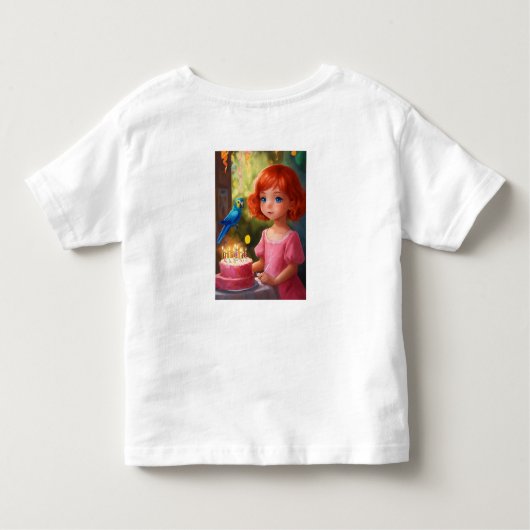 Princess Birthday Magic Kinder Shirts (Achterkant)