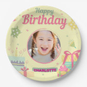 princess birthday papieren bordje (Voorkant)