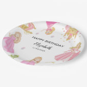 Princess Birthday Papieren Bordje (Gekanteld)