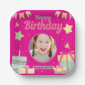 princess birthday papieren bordje (Voorkant)