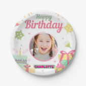 princess birthday papieren bordje (Voorkant)