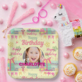 princess birthday papieren bordje (Feest)