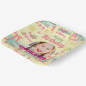 princess birthday papieren bordje (Gebogen)