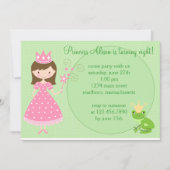 Princess Birthday Party Invitation Kaart (Voorkant)