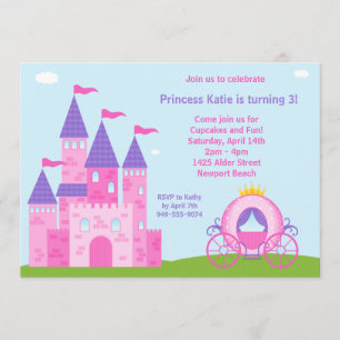 Princess Birthday Party Invitation Kaart