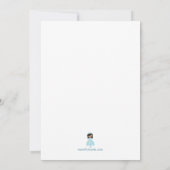 Princess Birthday Party Invitation Kaart (Achterkant)