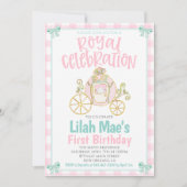Princess Birthday Party Invitation Kaart (Voorkant)