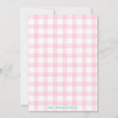 Princess Birthday Party Invitation Kaart (Achterkant)